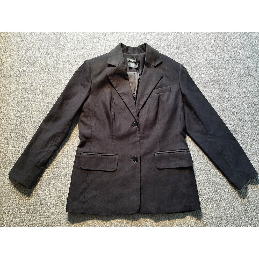 Boutique Europa Suit Blazer Womens Size 6 Black Button
